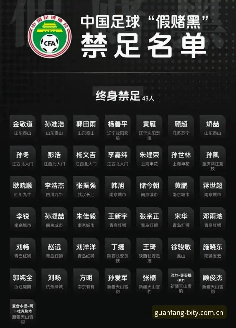 资深球迷分享：从足协第三批禁足名单看中国足球的“清朗行动”实战经验